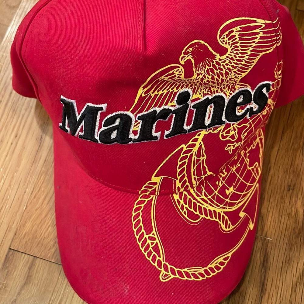 ROTHCO. US MARINES RED LOGO CAP ONE SIZE ADJUSTABLE